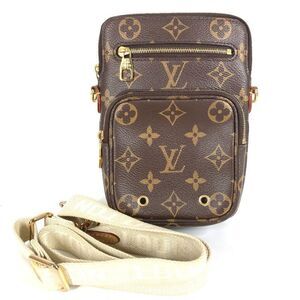 Louis Vuitton Shoulder Bag Utility Crossbody M80746 Monogram Canvas Brown
